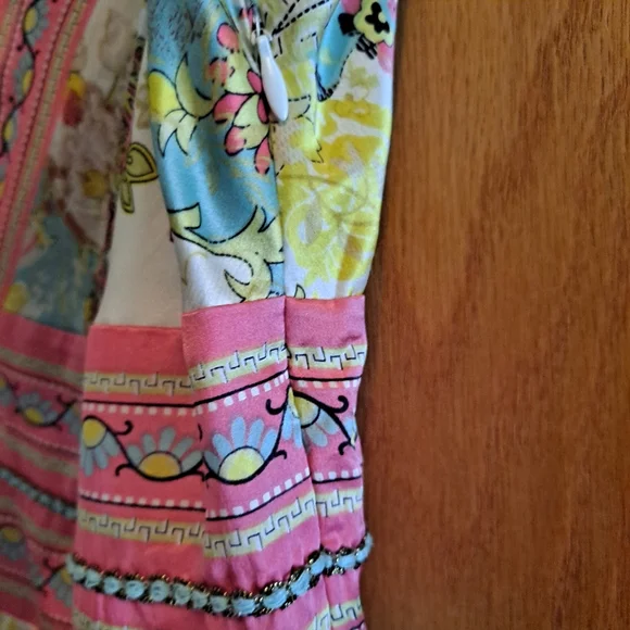 Nicole Miller | Y2K Dress Silk Floral Print - Picture 5 of 9